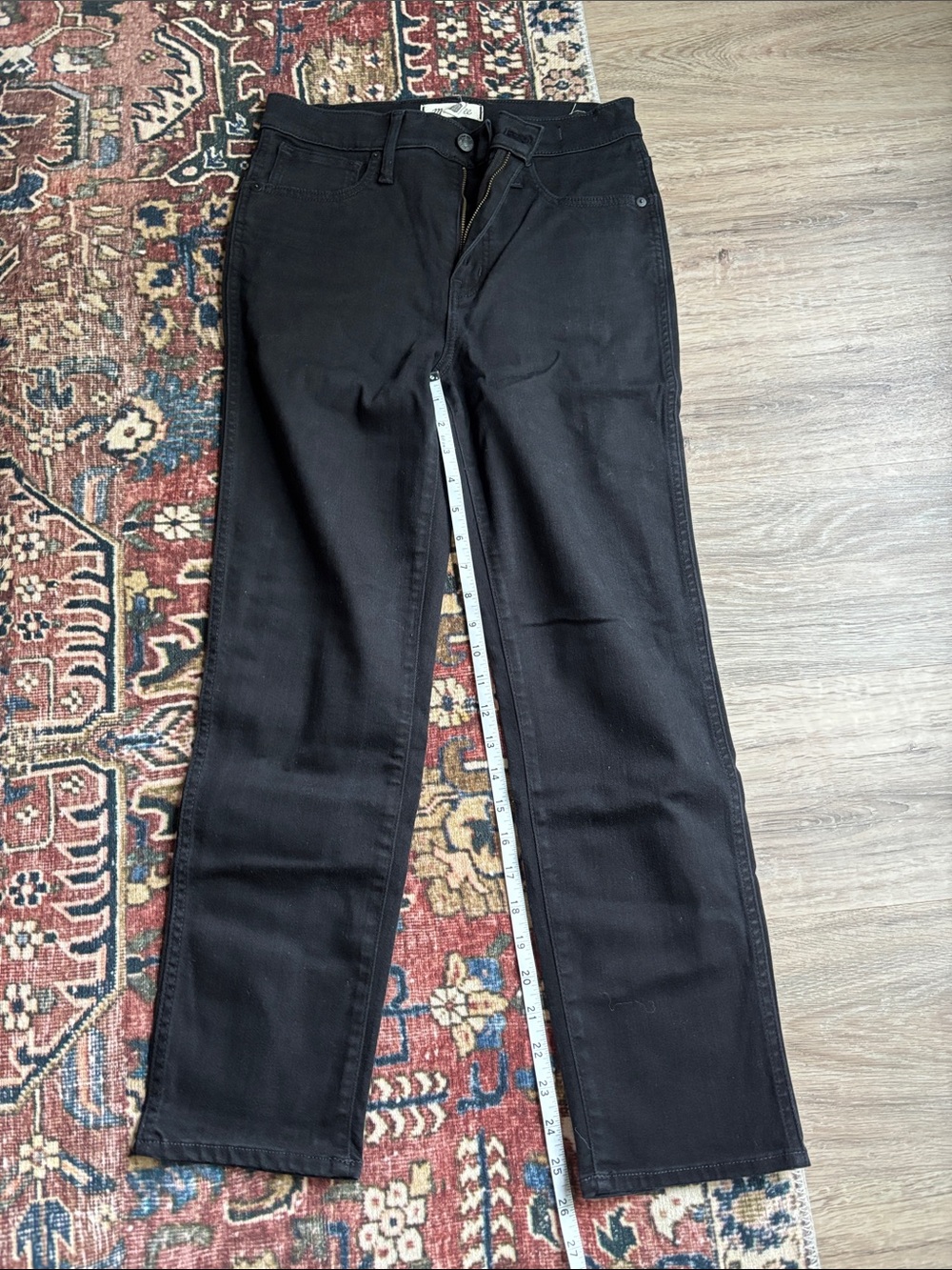 Madewell Black Roadtripper Stovepipe Jeans